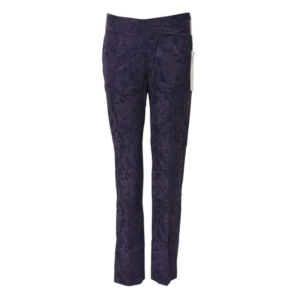 BENCIVENGA Purple Jacquard High Waisted Women's Pants